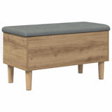 Storage Bench with Cushion Artisan Oak 82 x 42 x 46 cm 8017742
