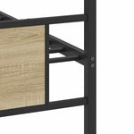 Bed Frame without Mattress Sonoma Oak 80x200 cm Engineered Wood 4106801