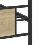 Bed Frame without Mattress Sonoma Oak 80x200 cm Engineered Wood 4106801