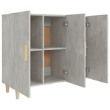 Sideboard Concrete Grey 90x34x80 cm Engineered Wood 812496