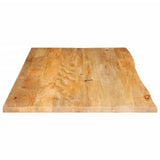 Table Top Live Edge 100x60x2.5 cm Solid Wood Mango 370454