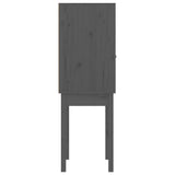 Highboard Grey 60x40x120 cm Solid Wood Pine 821746