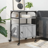 Printer Stand 3-Tier Grey Sonoma 50x40x76 cm Engineered Wood 842294