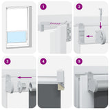 Roller Blind Blackout White 125x175 cm Fabric Width 121,6 cm Polyester 4011939