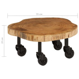 Coffee Table Solid Acacia Wood 60x55x25 cm 244950