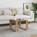 Side Table Artisan Oak 50x50x35 cm Engineered Wood 856689