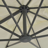 Cantilever Garden Parasol Sand Polyester with PA Coating 44632