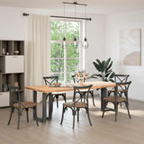 Dining Table Legs T-Shaped 2 pcs Anthracite 50x35x cm Steel 4013050