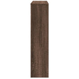 Radiator Cover Brown Oak 149x20x82 cm Engineered Wood 852750