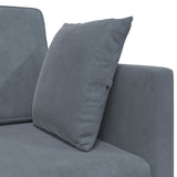 Floor Sofa Bed Dark Grey 213 x 70 x 77 cm Velvet 4106727
