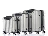 3 Pcs Suitcase Lightweight ABS Carry-on Hand Luggage 4 Spinner Wheels Trolley Case 39703838