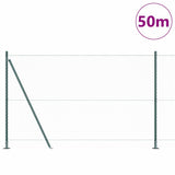 Hexagonal Fence with Concrete Base 50 x 1.6 m PVC-Coated Steel 3353569