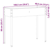 ZNTS Garden Planter 100.5x40.5x90 cm Weathering Steel 4008961