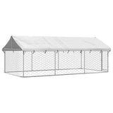 Outdoor Dog Kennel with Roof 400x200x150 cm 171499