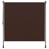 Outdoor Roller Blind Brown 100 x 270 cm 42037125