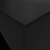 Bar Table with Cabinet Black 115x59x200 cm 280228