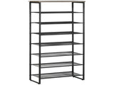 8-Tier Shoe Rack, Shoe Storage Organizer with Mesh Shelves, Free Standing Shoe Shelf Stand for 21-24 T3398P344399