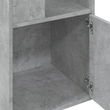 Bookcase Concrete Grey 40x36x189 cm Engineered Wood 848244