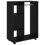 Wardrobe Black 80x40x110 cm Engineered Wood 808514