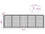 Gabion with 5 mm Wire and 5x5 cm Mesh 500x100x200 cm 3464404