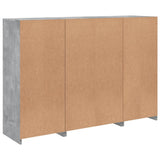 Sideboards with LED Lights 3 pcs Concrete Grey Engineered Wood 3209110