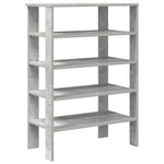 ZNTS Shoe Rack Concrete Grey 61x32x87.5 cm Engineered Wood 859854