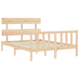 Bed Frame without Mattress 140x190 cm Solid Wood Pine 3193251