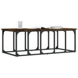 Coffee Table Smoked Oak 100x50x35.5 cm Engineered Wood 833380