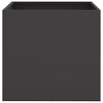 ZNTS Planters 2 pcs Black 49x47x46 cm Cold-rolled Steel 841560