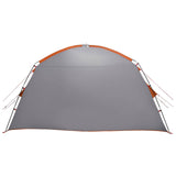 Cabin Tent Grey and Orange 300 x 210 x 156 cm Polyester 42028512
