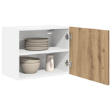 Hanging Cabinet 2 pcs Artisan Oak and White 50 x 31 x 40 cm 884161