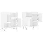 Sideboards 2 pcs High Gloss White Engineered Wood 3190127