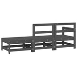 3 Piece Garden Lounge Set Grey Solid Wood Pine 825522