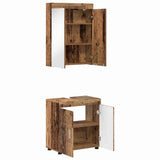 Bathroom Furniture Set TULUM 2 pcs Old Wood 60 x 34 x 63 cm 3398022
