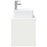 Bathroom Furniture Set High Gloss White Engineered Wood 3404324