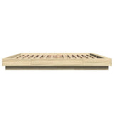 Bed Frame without Mattress Sonoma Oak 200x200 cm 3281163