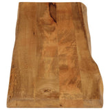 Table Top 160x40x2.5 cm Live Edge Solid Wood Mango 370760
