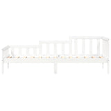 Day Bed without Mattress White 90x200 cm Solid Wood Pine 840371