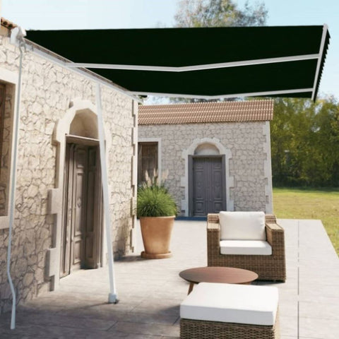 ZNTS Freestanding Manual Retractable Awning 350x250 cm Anthracite 3069519