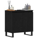 Bathroom Sink Cabinet Black Oak 58 x 33 x 60 cm Engineered Wood 862889
