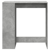 Bar Table with Racks Concrete Grey 101x40x103.5 cm Engineered Wood 854367