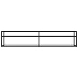 TV Cabinet Black Tempered Glass 200 x 40 x 40.5 cm Sleek 331727