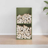 Firewood Rack Olive Green 40x30x80 cm Cold-rolled steel 864190