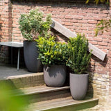 ZNTS Capi Planter Groove 35x34 cm Anthracite 445492