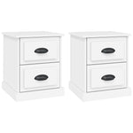 ZNTS Bedside Cabinets 2 pcs White 39x39x47.5 cm Engineered Wood 816145