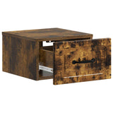 Wall-Mounted Bedside Cabinet 2 pcs Smoked Oak 34.5 x 33 x 20 cm 899286