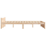 Bed Frame without Mattress Solid Wood 120x190 cm Small Double Small Double 815014
