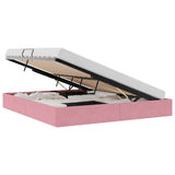 Storage Bed with Mattress with Storage Pink 180 x 200 cm Velvet 3370117