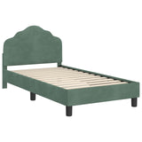 Children's Bed Frame with Headboard Sea Green 80 x 160 cm 42010941