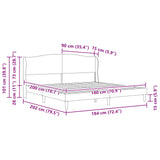 Bed Frame with Headboard Dark Grey 180 x 200 cm Velvet 42027951